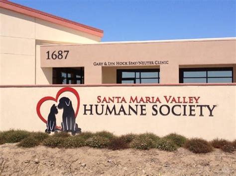 Humane society santa maria - 1. Santa Barbara Humane- Santa Maria Campus. 3.7 (38 reviews) Pet Adoption. Animal Shelters. Veterinarians. “This place is so amazing, I love coming here. Have been bring my dogs to this vet for 10 years and everytime I am greeted kindly and helped so quickly. Thank you for all that you do…” more.